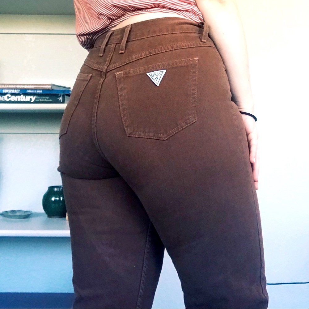 Vintage Guess Mom Jean Brown High Waist